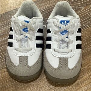 Adidas Kids White and Black Sneakers